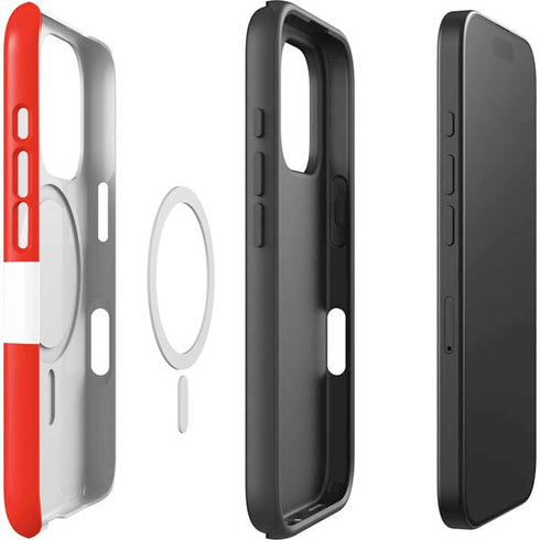 Looney Tunes Wile E Coyote Red Stripes iPhone 16 Pro Magsafe Impact Case