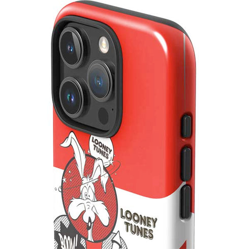 Looney Tunes Wile E Coyote Red Stripes iPhone 16 Pro Max Impact Case