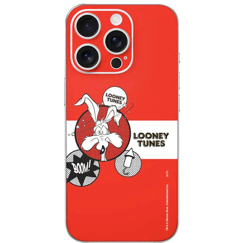 Looney Tunes Wile E Coyote Red Stripes iPhone 16 Pro Skin