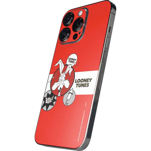 Looney Tunes Wile E Coyote Red Stripes iPhone 16 Pro Skin