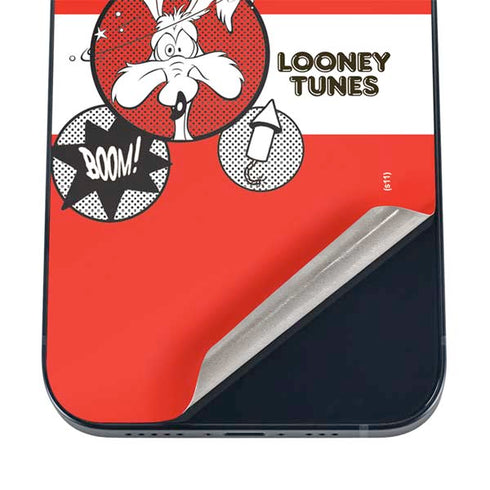 Looney Tunes Wile E Coyote Red Stripes iPhone 16 Skin