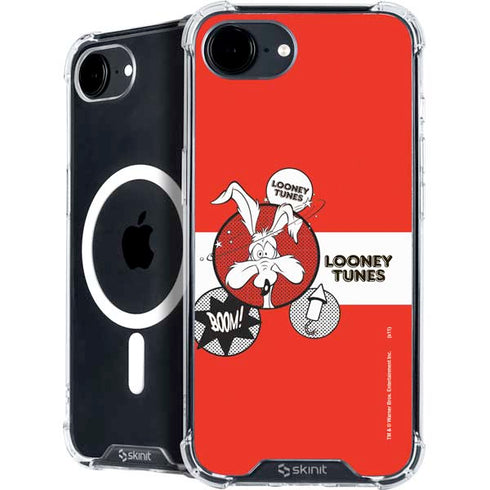 Looney Tunes Wile E Coyote Red Stripes iPhone 16e MagSafe Case
