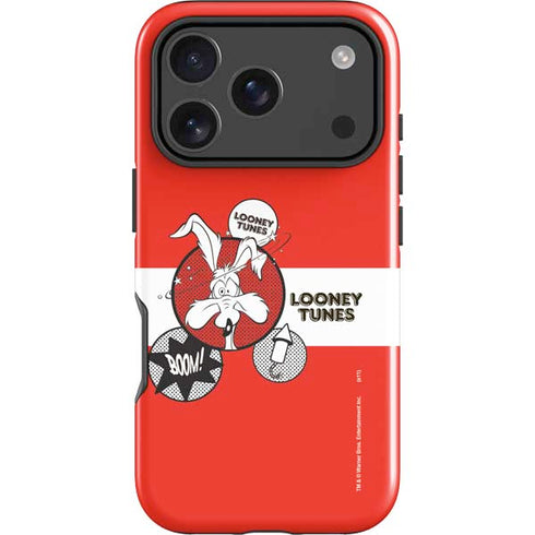 Looney Tunes Wile E Coyote Red Stripes iPhone 18 Pro Impact Case
