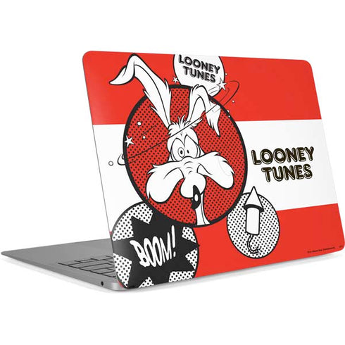 Looney Tunes Wile E Coyote Red Stripes Apple MacBook Air Skin