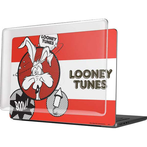 Looney Tunes Wile E Coyote Red Stripes MacBook Pro 14in (2021-24) Case plus Skin