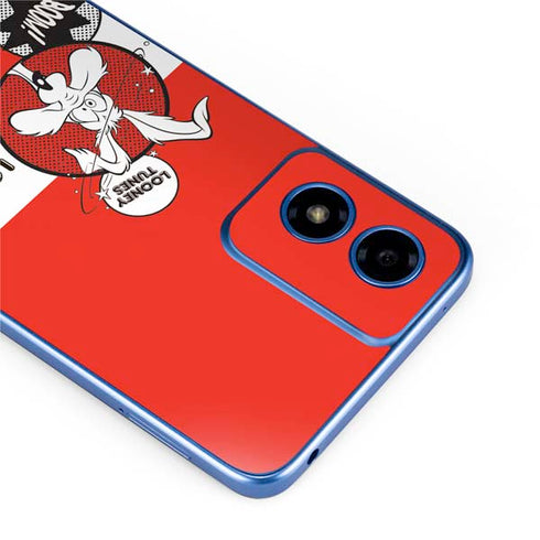 Looney Tunes Wile E Coyote Red Stripes Moto G Play 4G (2024) Skin