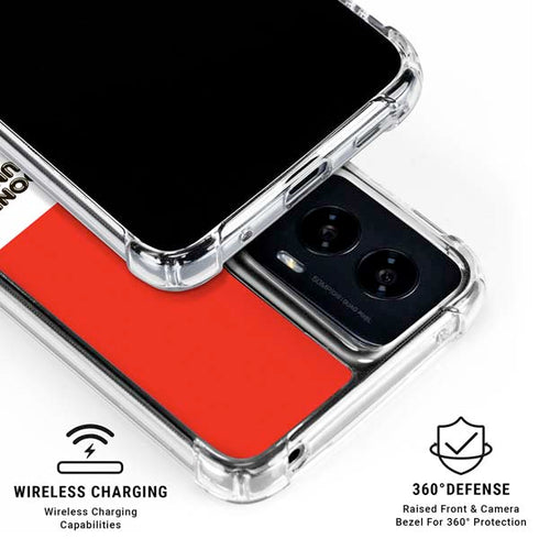 Looney Tunes Wile E Coyote Red Stripes Moto G Power 5G (2024) Clear Case