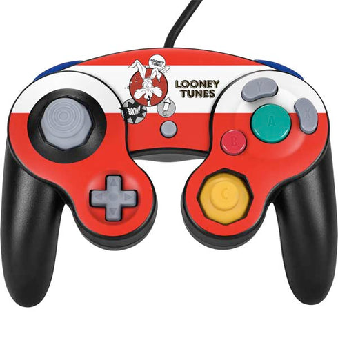 Looney Tunes Wile E Coyote Red Stripes Nintendo GameCube Controller Skin