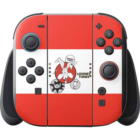 Looney Tunes Wile E Coyote Red Stripes Nintendo Switch 2 (2025) with Joy-Con Skin
