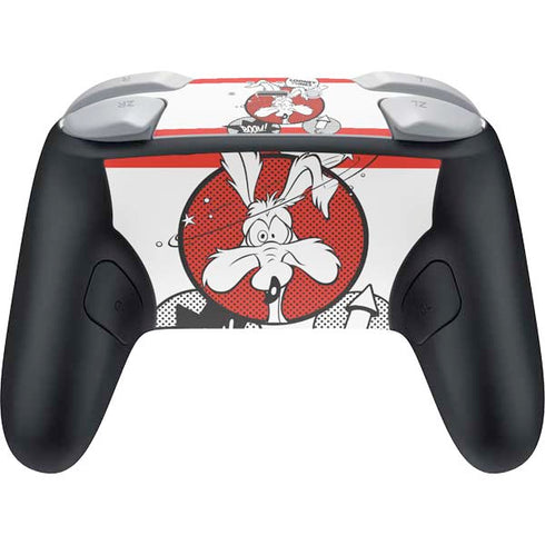 Looney Tunes Wile E Coyote Red Stripes Nintendo Switch 2 (2025) Pro Controller Skin