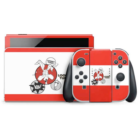 Looney Tunes Wile E Coyote Red Stripes Nintendo Skins