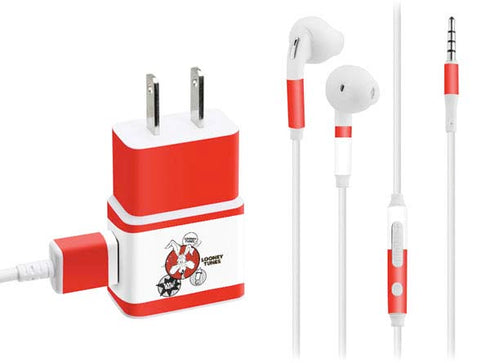 Looney Tunes Wile E Coyote Red Stripes Phone Charger Skin