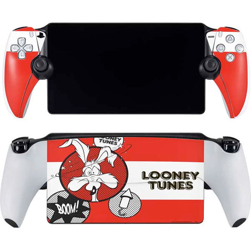 Looney Tunes Wile E Coyote Red Stripes PlayStation Portal Remote Player Skin