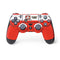 Looney Tunes Wile E Coyote Red Stripes PS4 Controller Skin