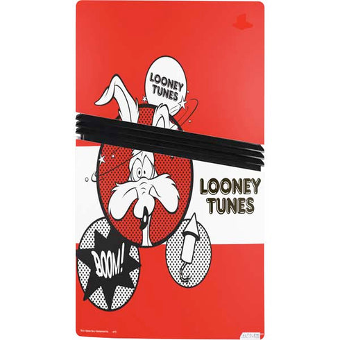 Looney Tunes Wile E Coyote Red Stripes PS5 Pro Bundle Skin
