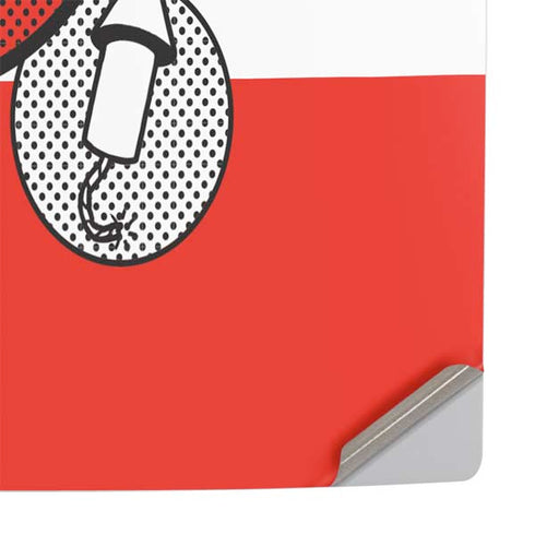 Looney Tunes Wile E Coyote Red Stripes PS5 Slim Digital Edition Console Skin