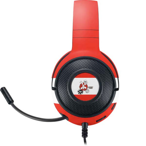 Looney Tunes Wile E Coyote Red Stripes Razer Kraken X Skin