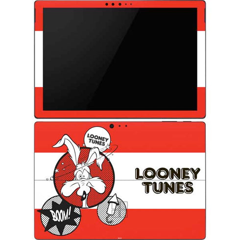 Looney Tunes Wile E Coyote Red Stripes Surface Pro 6 Skin