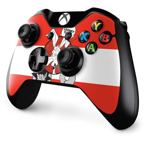 Looney Tunes Wile E Coyote Red Stripes Xbox One Controller Skin