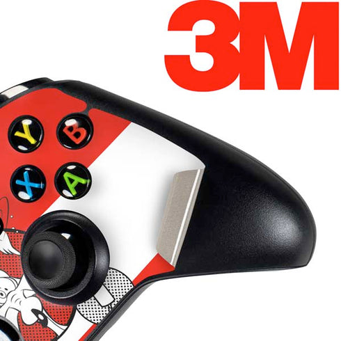 Looney Tunes Wile E Coyote Red Stripes Xbox One Controller Skin