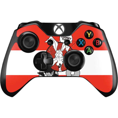 Looney Tunes Wile E Coyote Red Stripes Xbox One Controller Skin