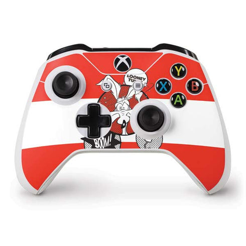 Looney Tunes Wile E Coyote Red Stripes Xbox One S Controller Skin