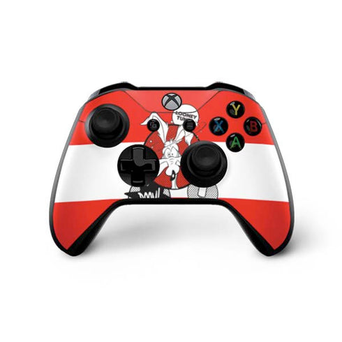 Looney Tunes Wile E Coyote Red Stripes Xbox One X Controller Skin