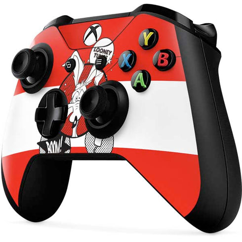 Looney Tunes Wile E Coyote Red Stripes Xbox One X Controller Skin