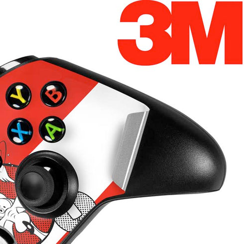 Looney Tunes Wile E Coyote Red Stripes Xbox One X Controller Skin