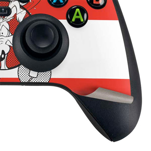 Looney Tunes Wile E Coyote Red Stripes Xbox Series X Controller Skin