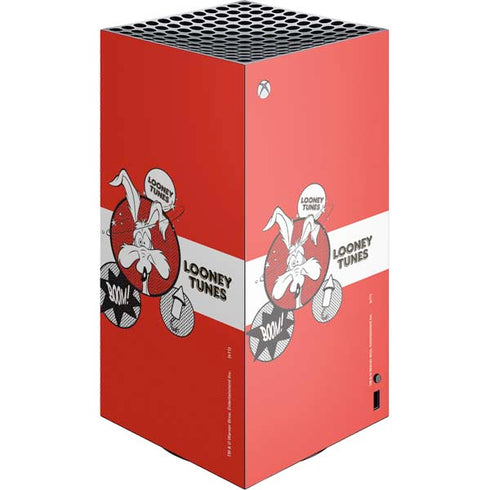 Looney Tunes Wile E Coyote Red Stripes XBox Series X Digital Edition Console Skin
