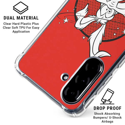 Looney Tunes Wile E Coyote Stars Galaxy A36 5G Clear Case