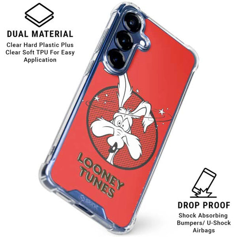 Looney Tunes Wile E Coyote Stars Galaxy S25 Clear Case