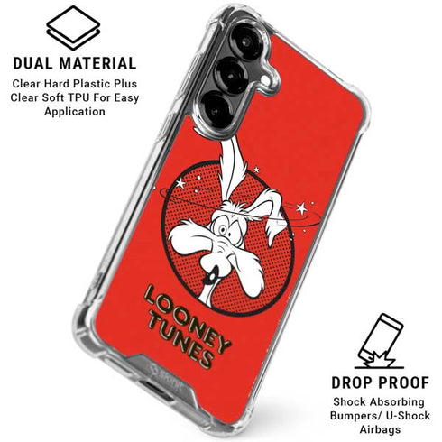 Looney Tunes Wile E Coyote Stars Galaxy S26 Clear Case