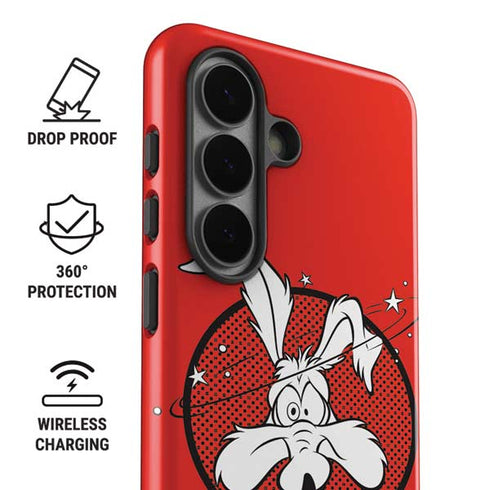 Looney Tunes Wile E Coyote Stars Galaxy S26 Plus Impact Case
