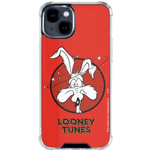 Looney Tunes Wile E Coyote Stars iPhone 15 Clear Case