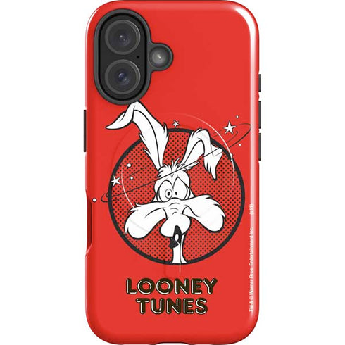 Looney Tunes Wile E Coyote Stars iPhone 16 Magsafe Impact Case