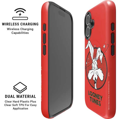 Looney Tunes Wile E Coyote Stars iPhone 16 Magsafe Impact Case