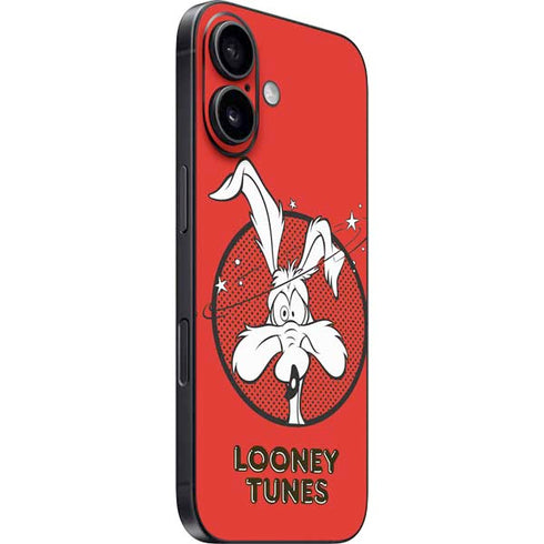 Looney Tunes Wile E Coyote Stars iPhone 16 Skin