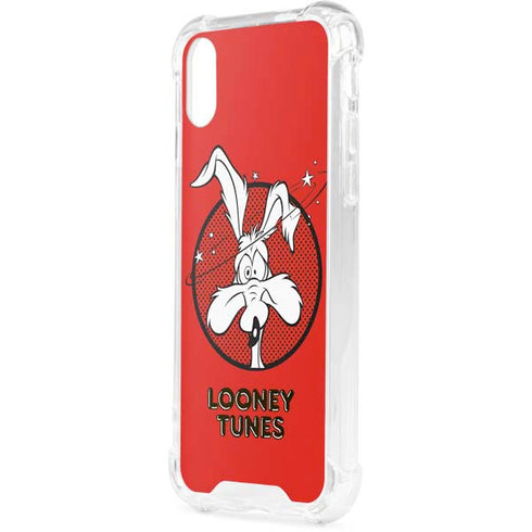 Looney Tunes Wile E Coyote Stars iPhone XS Clear Case