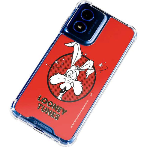 Looney Tunes Wile E Coyote Stars Moto G Play 4G (2024) Clear Case