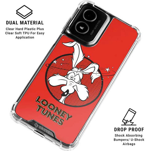 Looney Tunes Wile E Coyote Stars Moto G Power 5G (2024) Clear Case