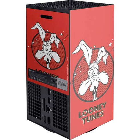 Looney Tunes Wile E Coyote Stars XBox Series X Digital Edition Console Skin