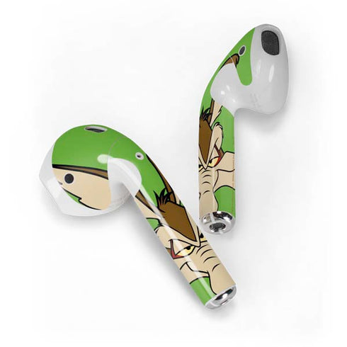 Looney Tunes Wile E Coyote Zoomed In Apple AirPods Skin