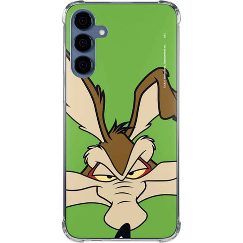 Looney Tunes Wile E Coyote Zoomed In Galaxy A55 5G Clear Case
