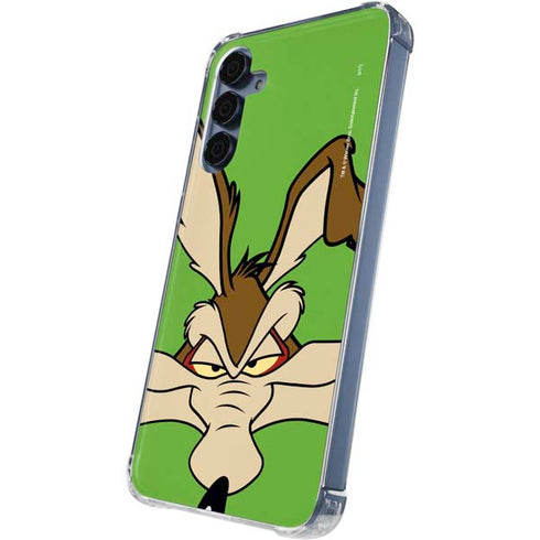 Looney Tunes Wile E Coyote Zoomed In Galaxy A55 5G Clear Case