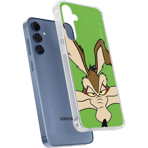 Looney Tunes Wile E Coyote Zoomed In Galaxy A55 5G Clear Case