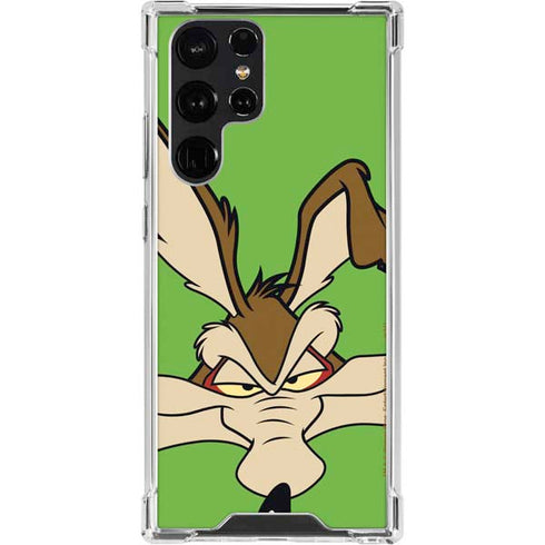 Looney Tunes Wile E Coyote Zoomed In Galaxy S23 Ultra Clear Case