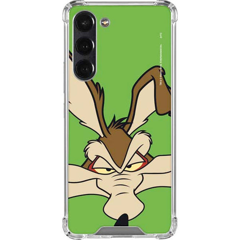 Looney Tunes Wile E Coyote Zoomed In Galaxy S24 FE Clear Case