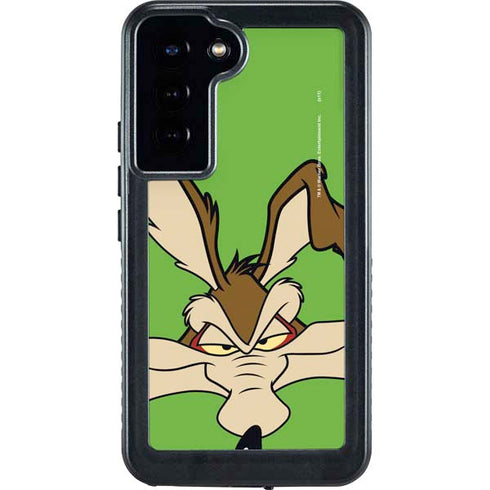 Looney Tunes Wile E Coyote Zoomed In Galaxy S24 Plus Waterproof Case